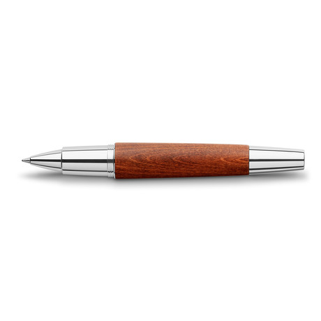 Faber-Castell E-motion Wood & Chrome Rollerball // Brown