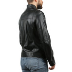 Lucielle Natural Leather Jacket // Black (L)