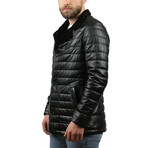 Cardi Natural Leather Jacket // Black (2XL)