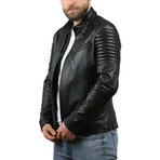 Enrique Natural Leather Jacket // Black (3XL)