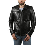 Manzel Leather Jacket // Black (XL)