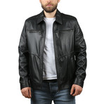 Grando Natural Leather Jacket // Black (3XL)