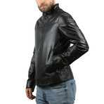 Lucielle Natural Leather Jacket // Black (XS)