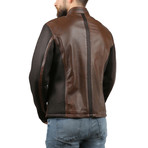 Michael Natural Leather Jacket // Brown (S)