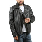 Vegas Leather Jacket // Gray (XS)