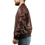 Kizik Leather Jacket // Brown (2XL)