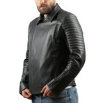 Vegas Leather Jacket // Gray (S)