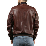 Kizik Leather Jacket // Brown (XL)