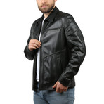 Grando Natural Leather Jacket // Black (M)