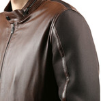 Michael Natural Leather Jacket // Brown (2XL)