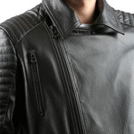 Vegas Leather Jacket // Gray (L)