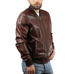 Kizik Leather Jacket // Brown (M)
