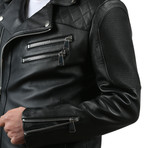 Sagan Leather Jacket // Black (2XL)