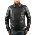 Vegas Leather Jacket // Gray (XS)