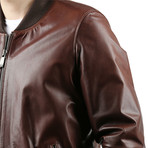 Kizik Leather Jacket // Brown (XS)