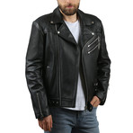 Sagan Leather Jacket // Black (3XL)