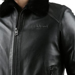 Isaiah Natural Leather Jacket // Black (L)