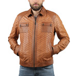 Perfofe Leather Jacket // Whiskey (3XL)