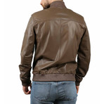 Zaiden Leather Jacket // Mink (S)