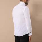 Xavier Tuxedo Shirt // White (L)