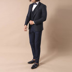 Ricky Slim Fit 3-Piece Suit // Navy (Euro: 54)