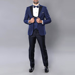 Nathan Slim Fit 3-Piece Suit // Navy (Euro: 50)