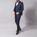 Rodney Slim Fit 3-Piece Suit // Navy (Euro: 46)