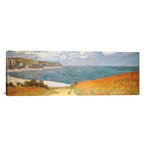 Path Through The Corn At Pourville // Claude Monet (36"W x 12"H x 0.75"D)