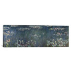 Waterlilies: Green Reflections, 1914-18 P // Claude Monet (36"W x 12"H x 0.75"D)