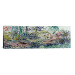 Waterlilies, 1917-19 // Claude Monet (36"W x 12"H x 0.75"D)