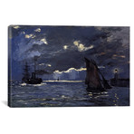 A Seascape, Shipping by Moonlight (18"W x 12"H x 0.75"D)