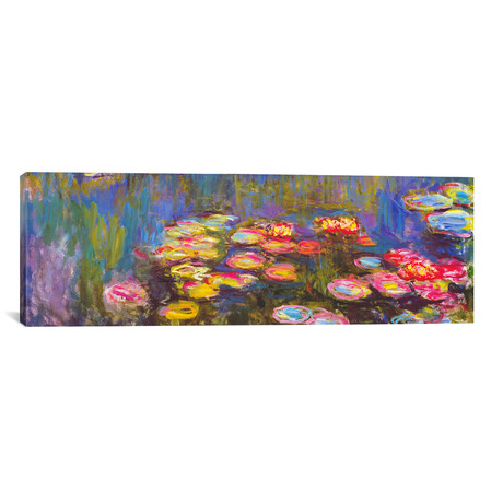Water Lilies // Claude Monet (36"W x 12"H x 0.75"D)