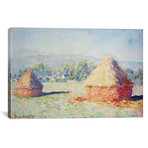 Haystacks in the Sun, Morning Effect, 1891 (18"W x 12"H x 0.75"D)