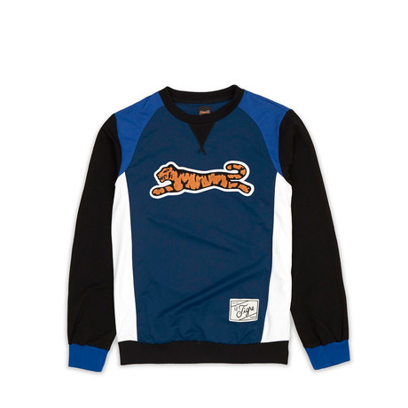 Retro Logo Crewneck Sweater // Blue (S)