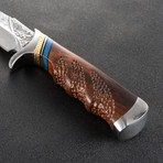 The Maple Damascus Fixed Blade