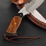 The Erland Damascus Fixed Blade