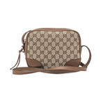 Gucci // Canvas GG Supreme Shoulder Bag // Brown