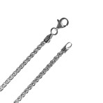 Men's Pave Dog Tag Necklace // Silver + Black