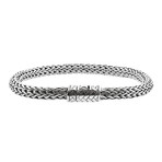 Men's Woven Tulang Naga Bracelet // Silver