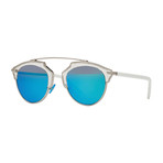 Unisex So Real Sunglasses // Gunmetal + White