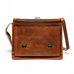 Complete Leather Briefcase 14" // Distressed Brown