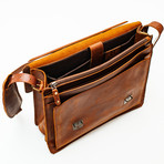 Complete Leather Briefcase 14" // Distressed Brown