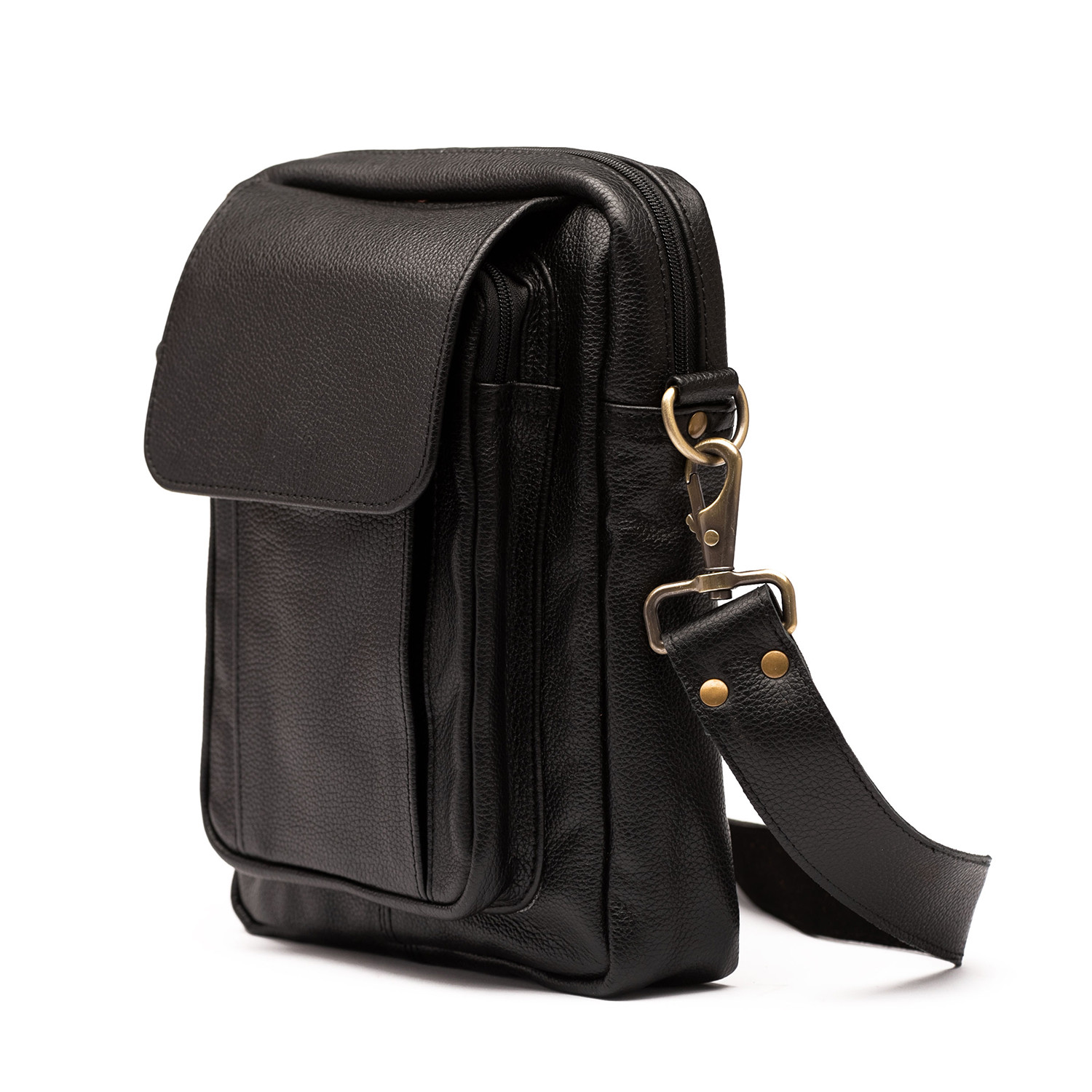 Travelers Leather Cross Body Bag // Black - HIDES Canada - Touch of Modern