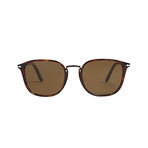 Men's Polarized Rectangle Combo Evolution Sunglasses // Havana + Brown