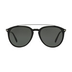Bridge Polarized Sunglasses // Black + Gray