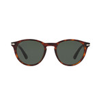 Men's Classic Round Sunglasses // Havana + Gray