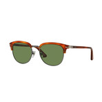 Clubmaster Round Sunglasses // Havana + Green