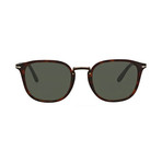Men's Rectangle Combo Evolution Sunglasses // Havana + Green (51mm)