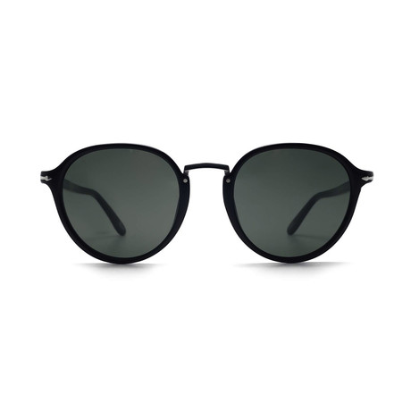 Men's Round Combo Evolution Sunglasses // Black + Gray