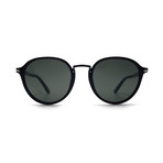 Men's Round Combo Evolution Sunglasses // Black + Gray